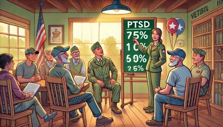PTSD VA Rating meeting with veterans