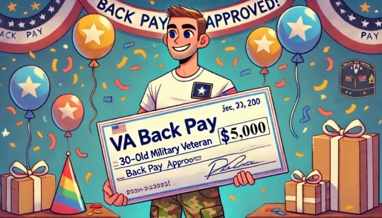 veteran getting the Largest VA Back Pay check