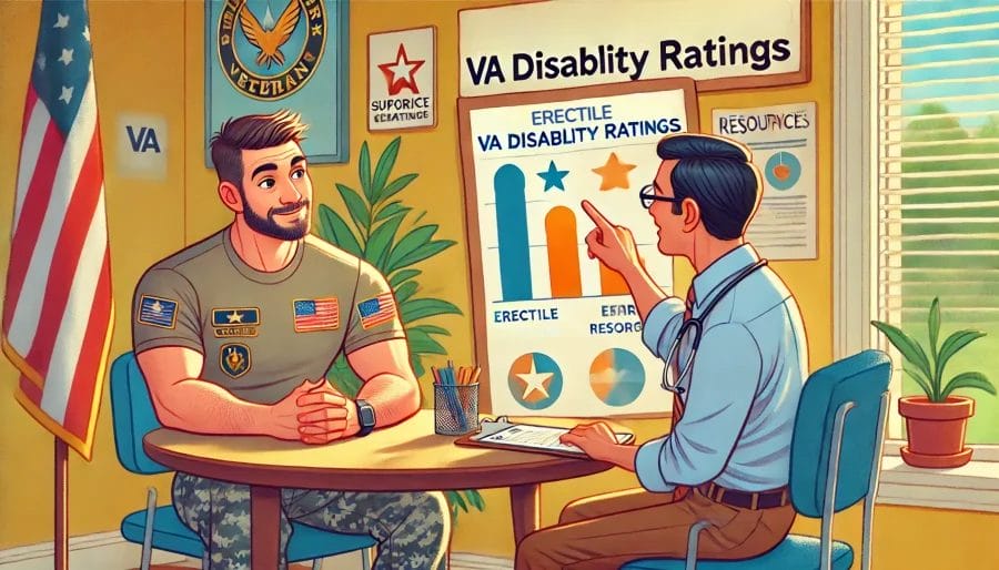 Erectile Dysfunction VA Rating: with a doctor discussing it